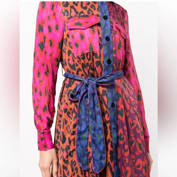 Farm Rio Silky Shirt dress (NWOT) - Picture 2 of 7